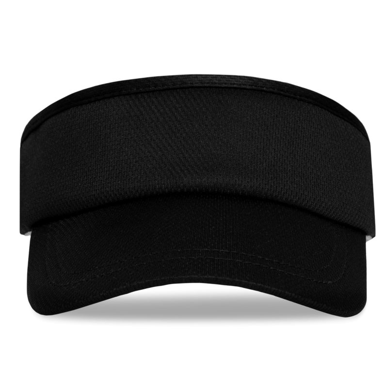 Headsweats Womens Lightweight Performance Running Sun Visor, Black - Image 3